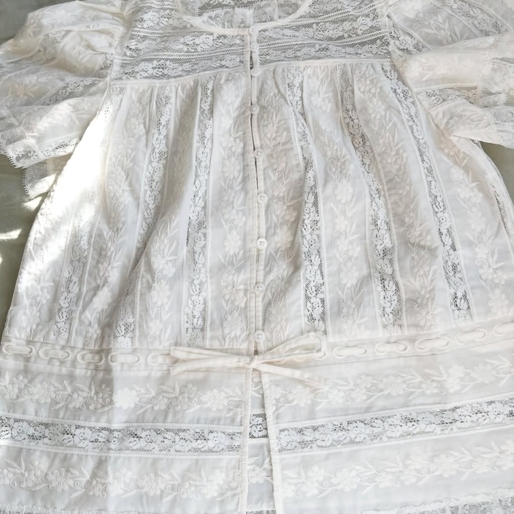 Sezane Shenali Blouse Ecru NWT size 6 - Picture 2 of 4